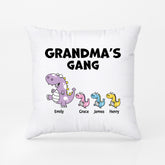 2837PUK2 dinosaur daddys gang pillow personalised gifts for dad