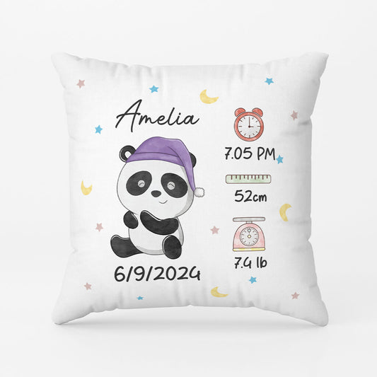 2841PUK2 baby data pillow personalised gifts for kids