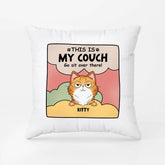 2842PUK2 this is our couch funny pillow personalised gift ideas for cat lovers