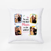 2845PUK2 you are the best mum in the world with picture pillow personalised presents for mum