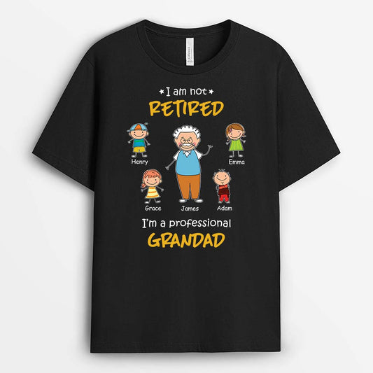 2847AUK1 im not retired t shirt personalised gift ideas for grandad