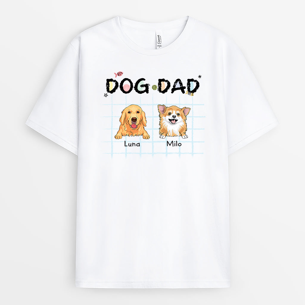 2848AUS1 dog dad t shirt personalised gift ideas for dog dad
