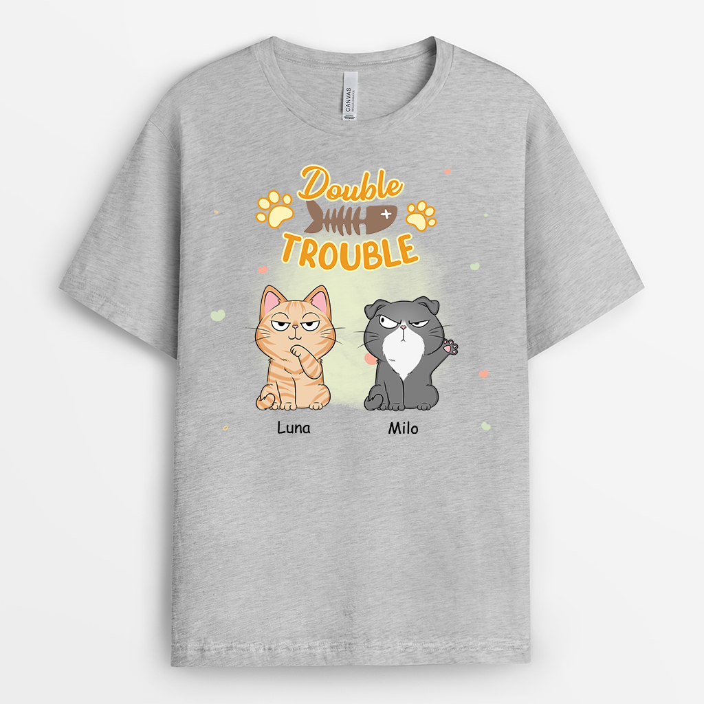 2852AUS2 personalized cat shirts for humans triple trouble cat shirt 2852A5Z8D