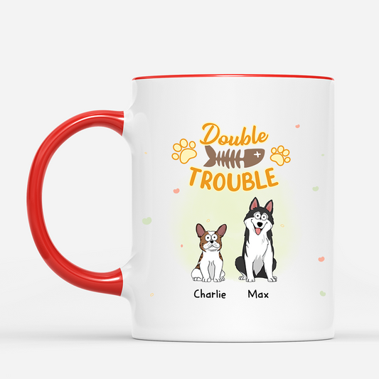 2852MUS2 personalized dog gifts for humans triple trouble dog mug 2852M5Z8C