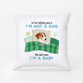 2853PUK2 im telling you im not a cat pillow personalised gift ideas for cat lovers