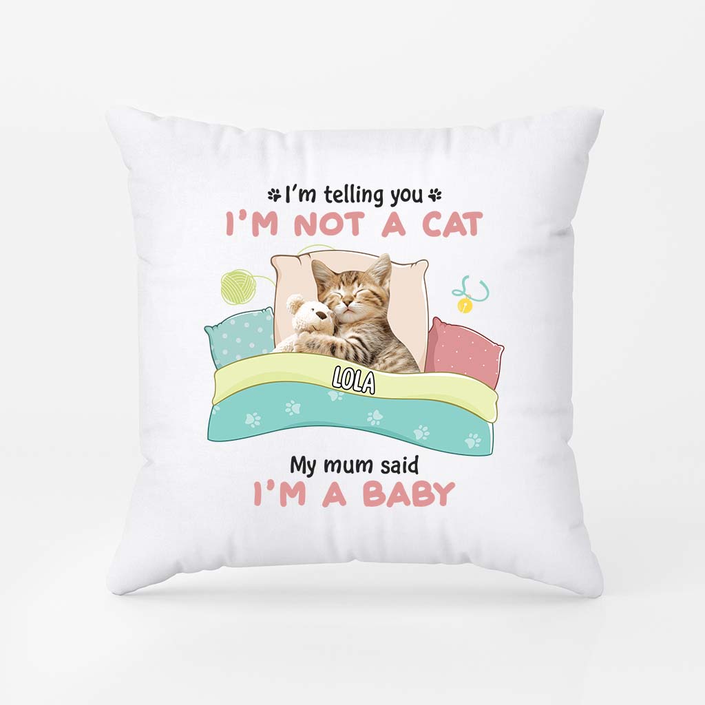 2853PUK2 im telling you im not a dog pillow personalised gifts for dog lovers