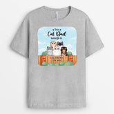 2875AUK2 this cat mum belongs to t shirt personalised present idea for cat owners