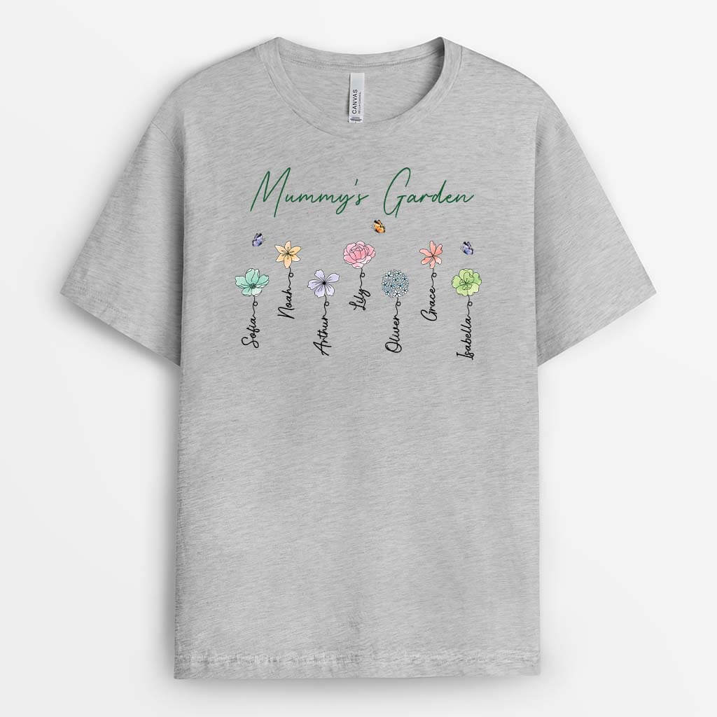 2877AUK2 grandmas garden t shirt personalised present ideas for grandma