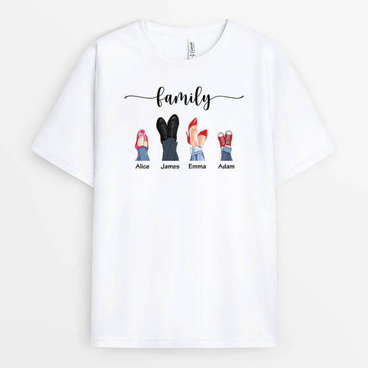 2894AUK1 family shoes t shirt personalised gifts for family