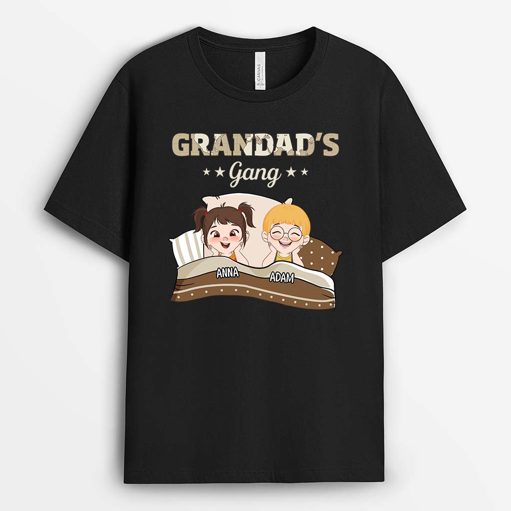 2918AUK1 sleep daddys gang t shirt personlised gifts for dad