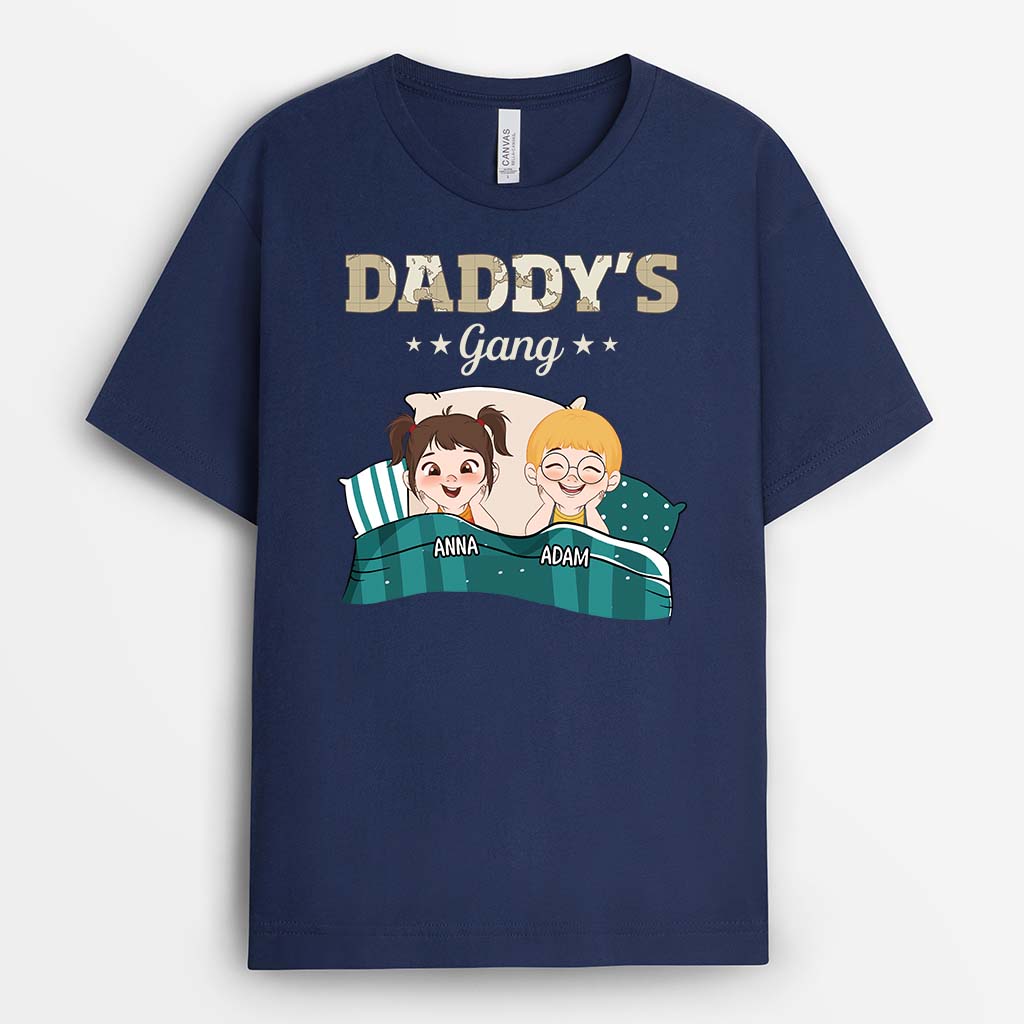 2918AUK2 sleep daddys gang t shirt personlised gifts for dad