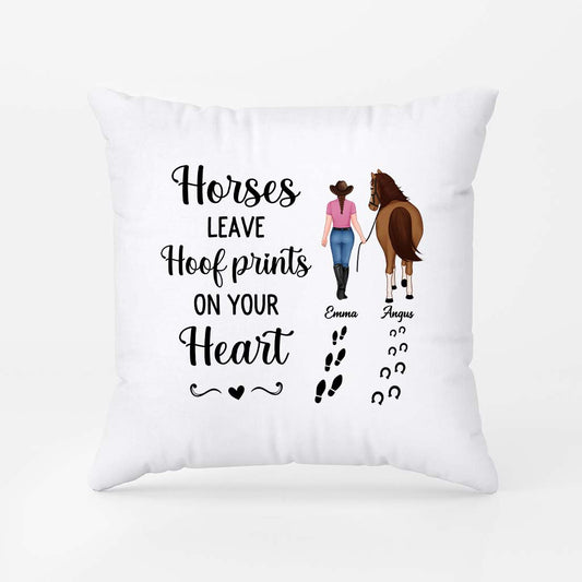 2938PUK1 horses leave hoof prints on your heart pillow custom present for her_bbd69b67 64f2 4ab6 81c5 18f50ca94724