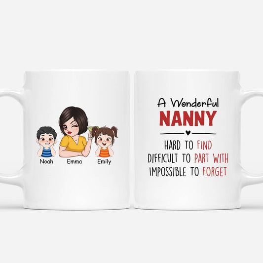 2941MUK1 a wonderful nanny mug personalised gift for nanny