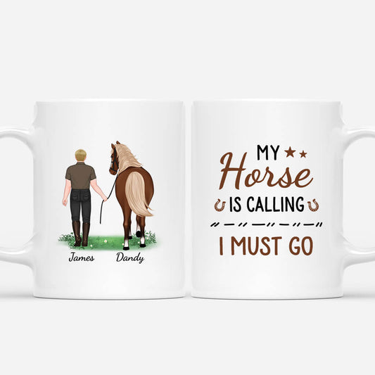 2944MUK1 my horse is calling i must go mug custom gifts for men