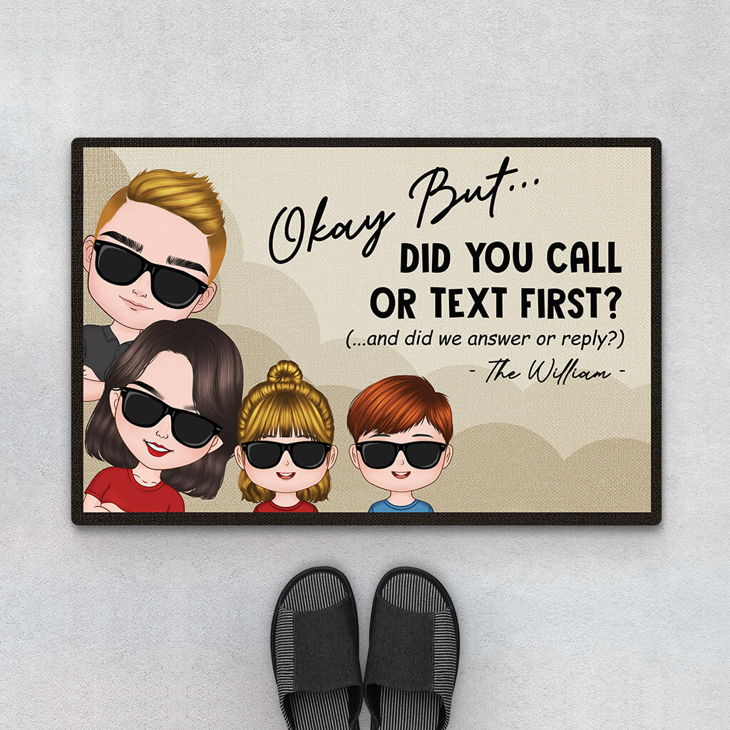2953DUK1 okay but did you call me doormat personalised gifts for family