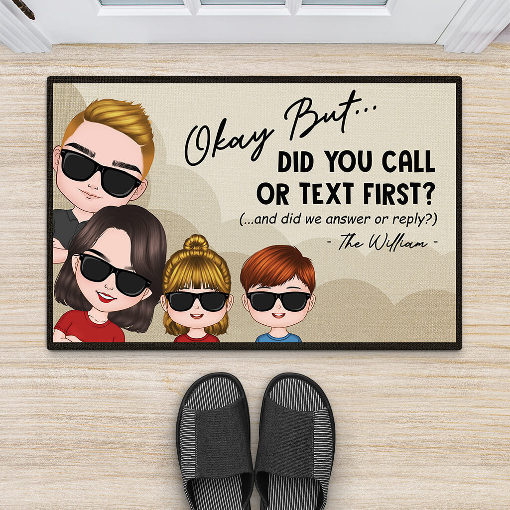 2953DUK2 okay but did you call me doormat personalised gifts for family