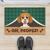 2954DUS2 oh people doormat personalised gifts for dog owners