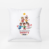 2964PUS2 grandmas gang christmas with kids faces pillow customised present for grandma