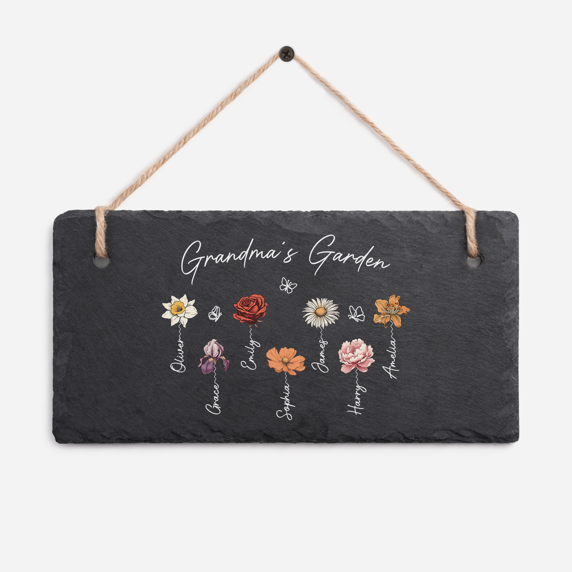 2966AUS1 custom slate garden signs momgrandmas garden gifts 2966ae8f5a