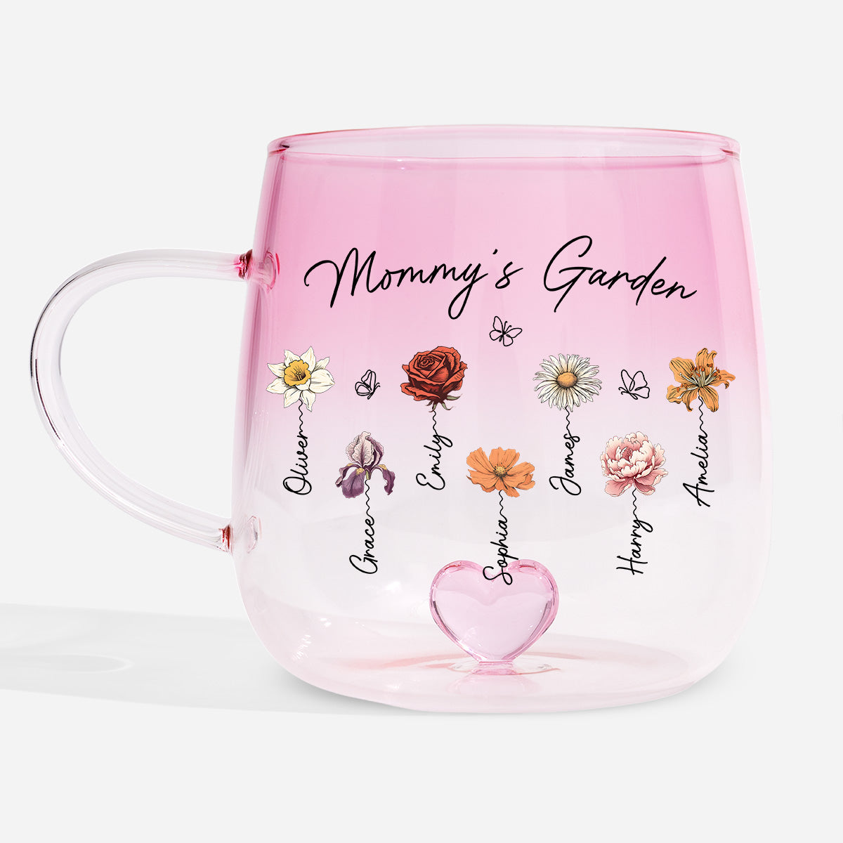 2966AUS1 mommys garden gradient glass mug personalized gifts for momgrandma 2966am8v5a