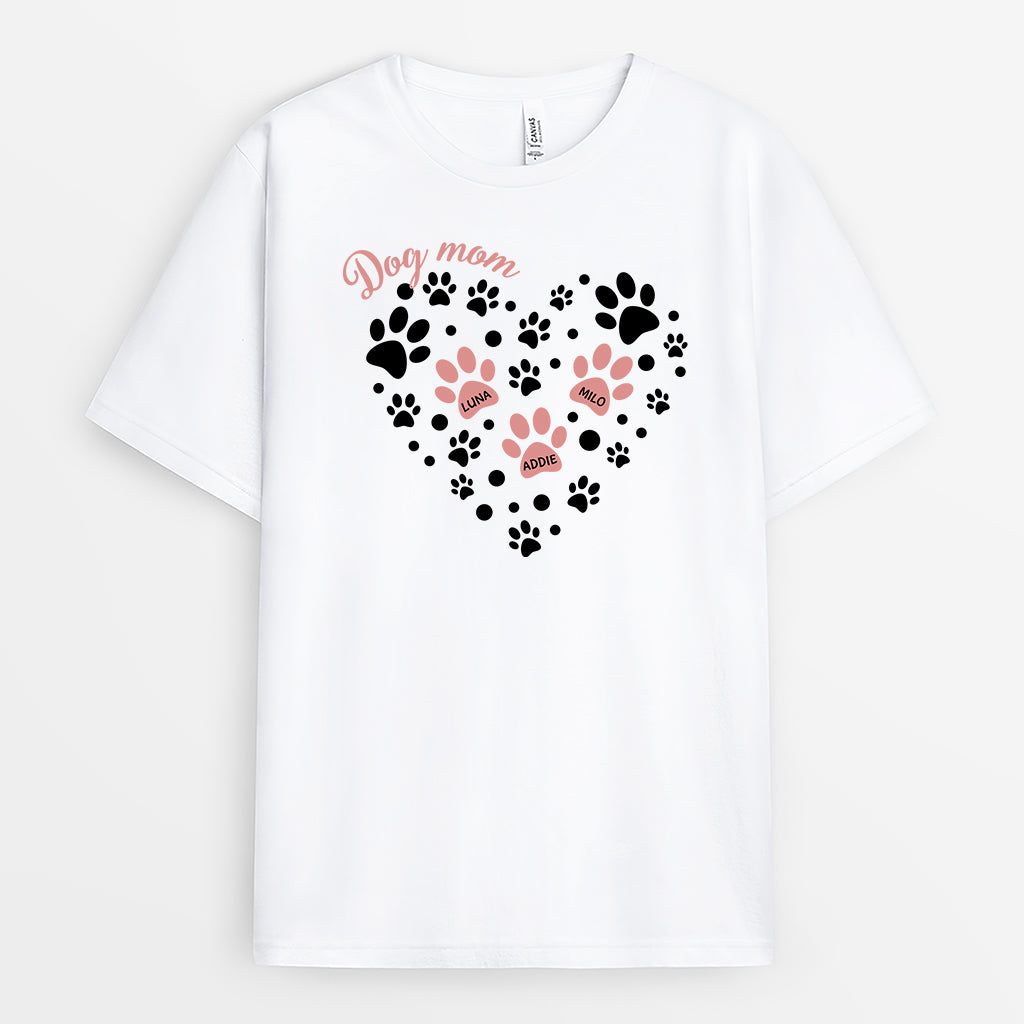 2979AUS1 personalized dog gifts for owners dog mom shirts with pawprints 2979A8L5C