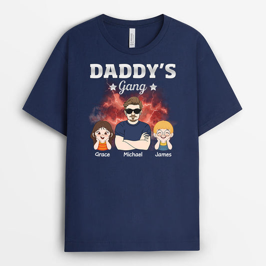2985AUK2 boom grandads gang t shirt personalised gifts for grandad