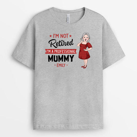 2988AUK2 im not retired personalised design t shirt printing for grandma