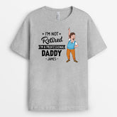 2988AUK2 im not retired personalised printing t shirt for grandad