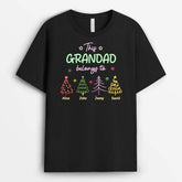 2989AUK1 christmas tree this grandma belongs to t shirt personalised gifts for grandma