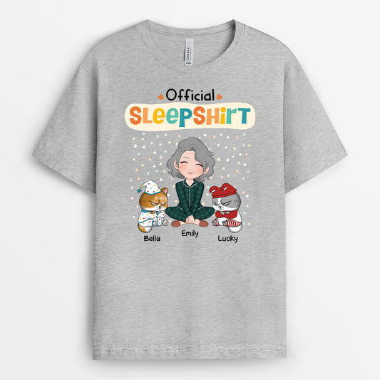 3011AUK2 official sleepshirt cat t shirt custom gift ideas for her
