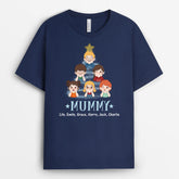 3022AUK2 christmas children tree t shirt personalised gifts for grandad