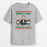 3023AUK2 christmas grandads gang t shirt personalised gifts for grandad