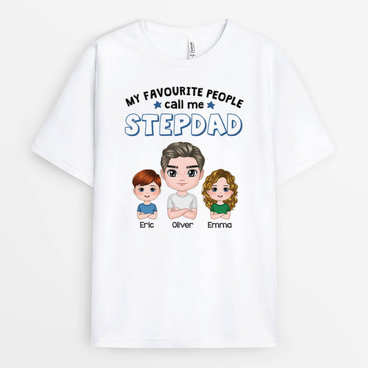 3025AUK1 my favourite people call me step dad t shirt personalised gifts for dad
