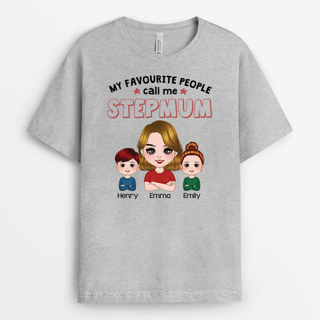 3025AUK2 my favourite people call me step dad t shirt personalised gifts for dad