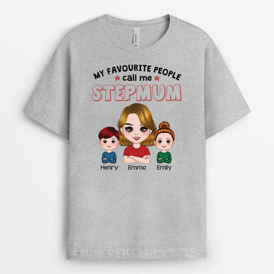 3025AUK2 my favourite people call me step dad t shirt personalised gifts for dad