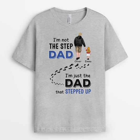 3032AUK2 im not the step dad t shirt personalised gift ideas for dad