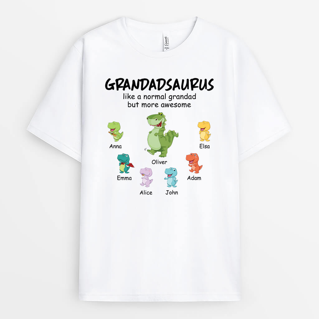 3033AUK1 like a normal grandad but way cooler t shirt personalised gifts for grandad
