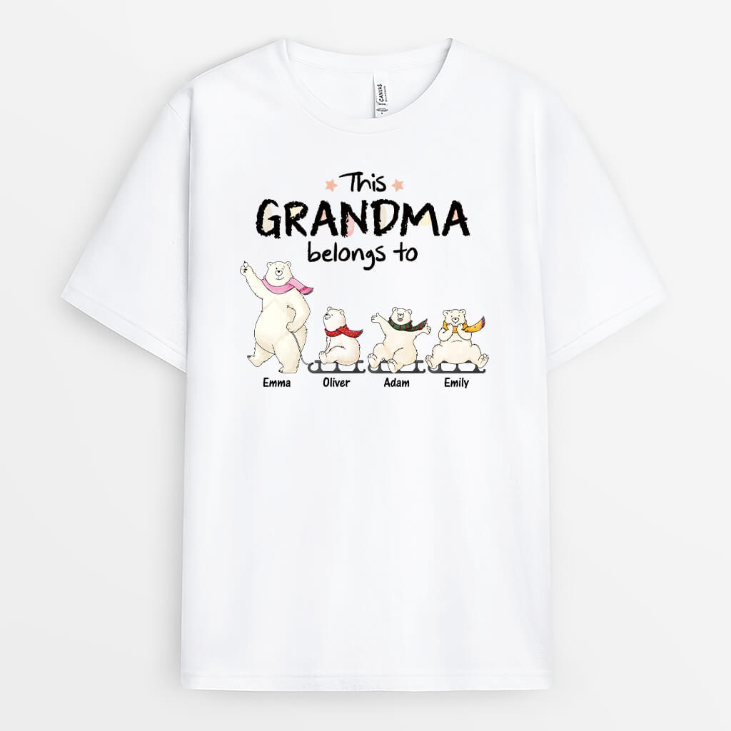 3049AUK1 bears this grandma belongs to personalised t shirt for grandma