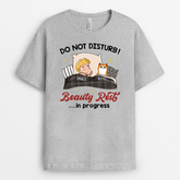 3060AUS2 do not disturb_ beauty rest in progress t shirt personalised gifts for cat lovers
