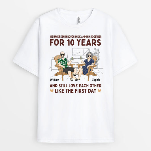 3065AUK1 we have been through t shirt personalised gifts for couple