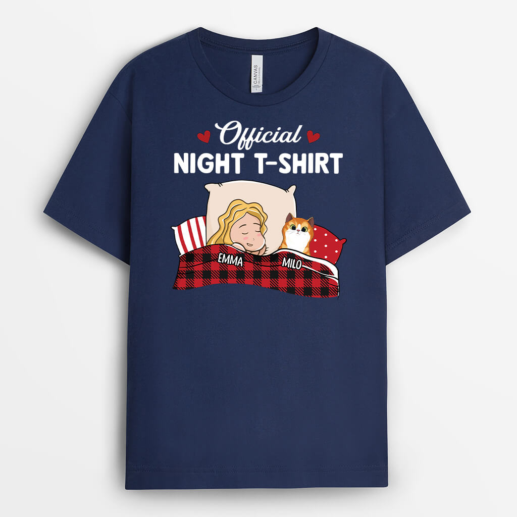 3081AUK1 official night cat custom t shirt for her