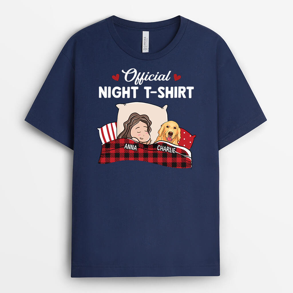 3081AUK1 official night dog custom t shirt for her