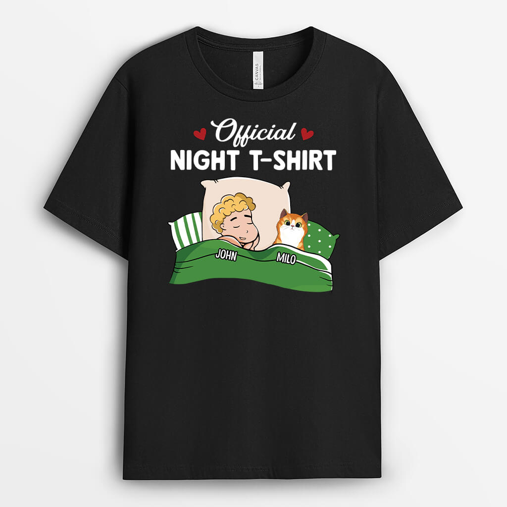 3081AUK2 official night cat custom t shirt for her