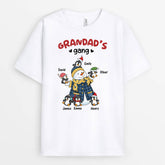 3082AUK1 grandmas gang with grandkids personalised t shirt for grandma