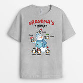 3082AUK2 grandads gang with grandkids personalised t shirt for grandad