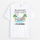 3088AUK2 take a deep breath chill out personalised printing t shirt for him