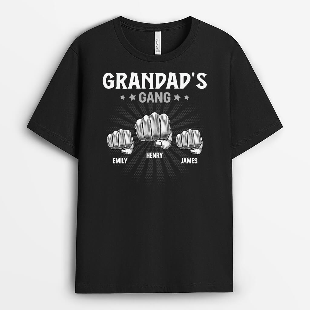 3093AUK1 grandads gang punch t shirt custom grandads gang punch t shirt for grandad