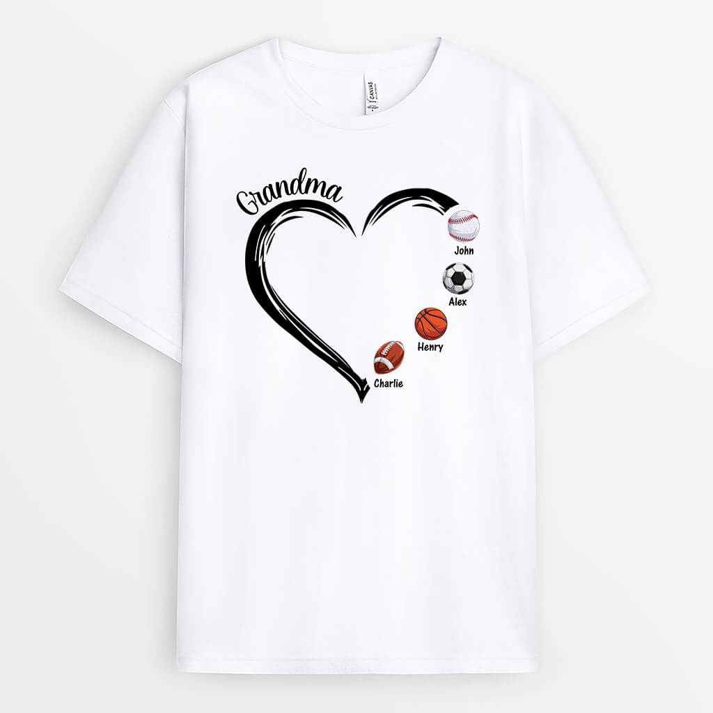 3102AUK1 sport grandma t shirt personalised gift ideas for grandma