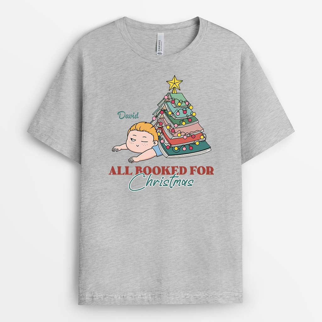 3104AUK2 all booked for chirtsmas t shirt personalised gifts for her