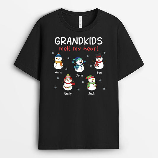 3107AUK2 grandkids melt my heart t shirt personalised gift ideas for grandma